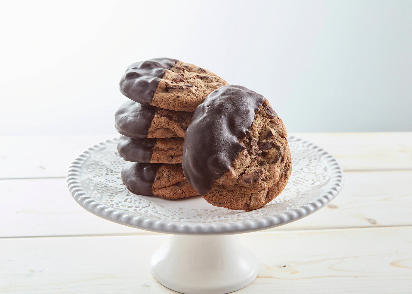 Choc-Dipped Choc Chunk Cookies