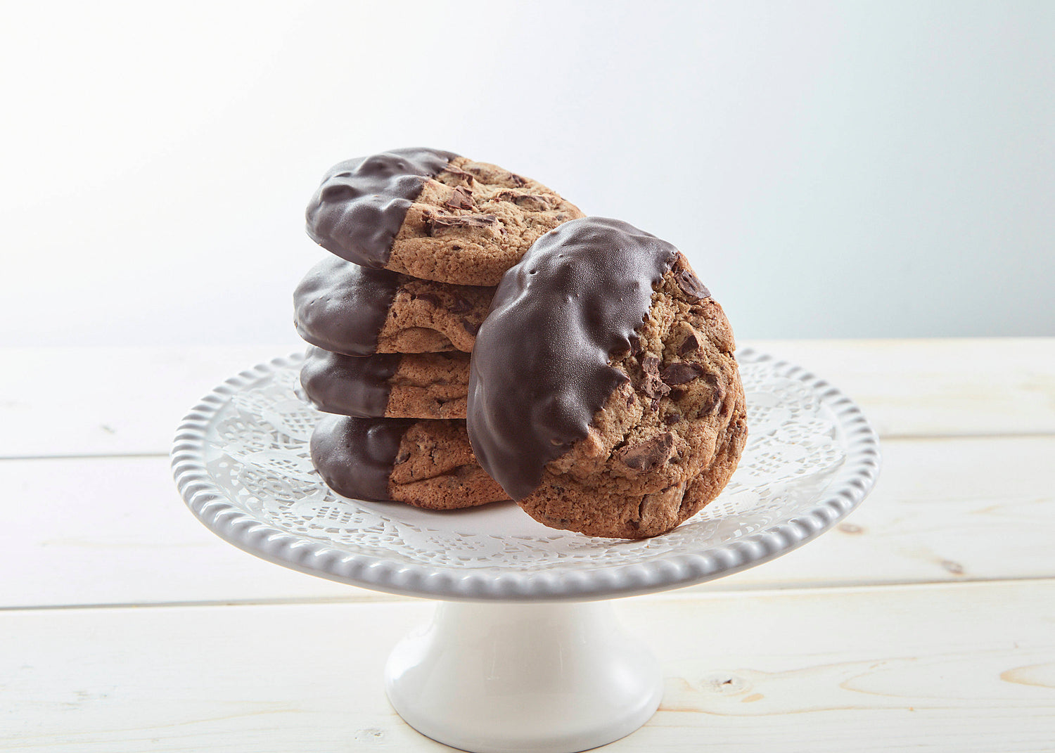 Choc-Dipped Choc Chunk Cookies