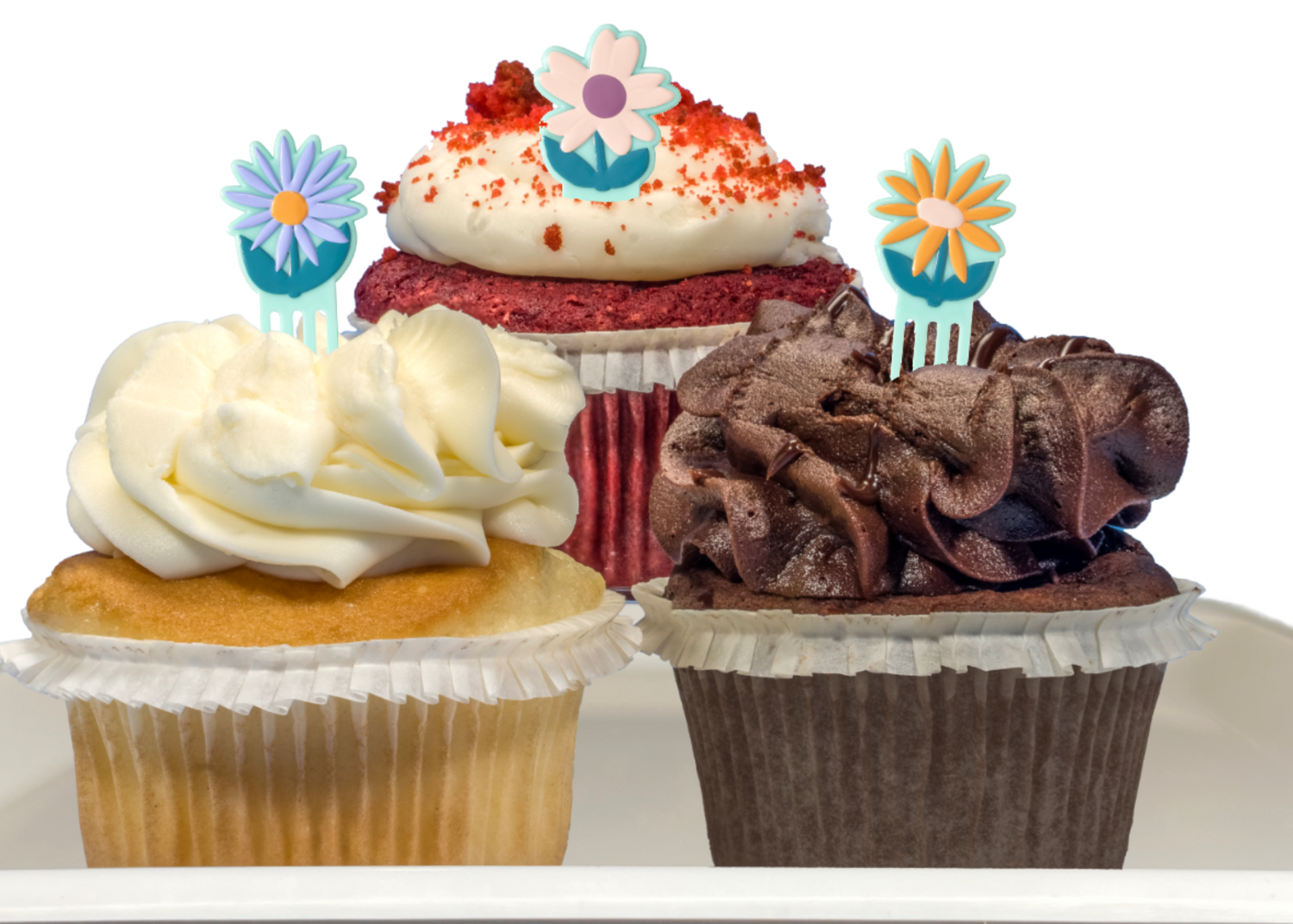 Spring Themed Cupcakes-EventCateringHouston.com