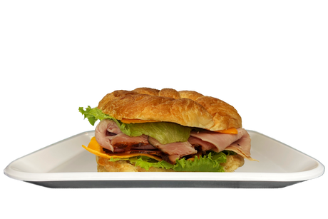 Hickory Smoked Ham with Cheddar on Croissant