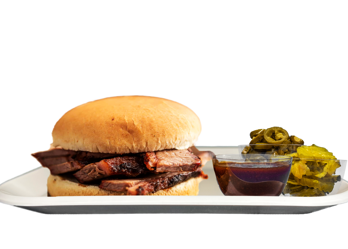 BBQ Sliced Smoked Brisket Sandwich-EventCateringHouston.com