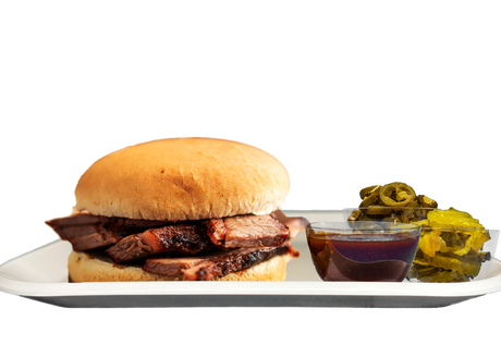 BBQ Sliced Smoked Brisket Sandwich-EventCateringHouston.com