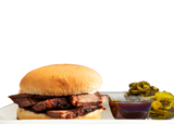 BBQ Sliced Smoked Brisket Sandwich-EventCateringHouston.com