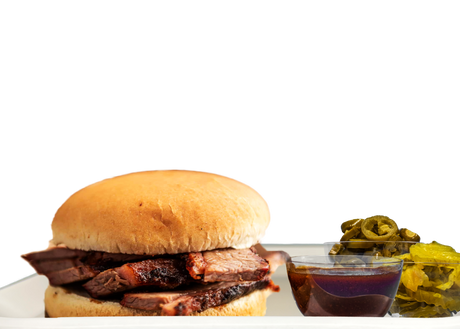 BBQ Sliced Smoked Brisket Sandwich-EventCateringHouston.com