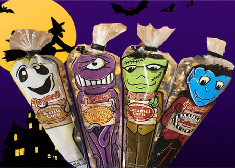 Halloween Popcornopolis Gourmet Popcorn Cones-EventCateringHouston.com