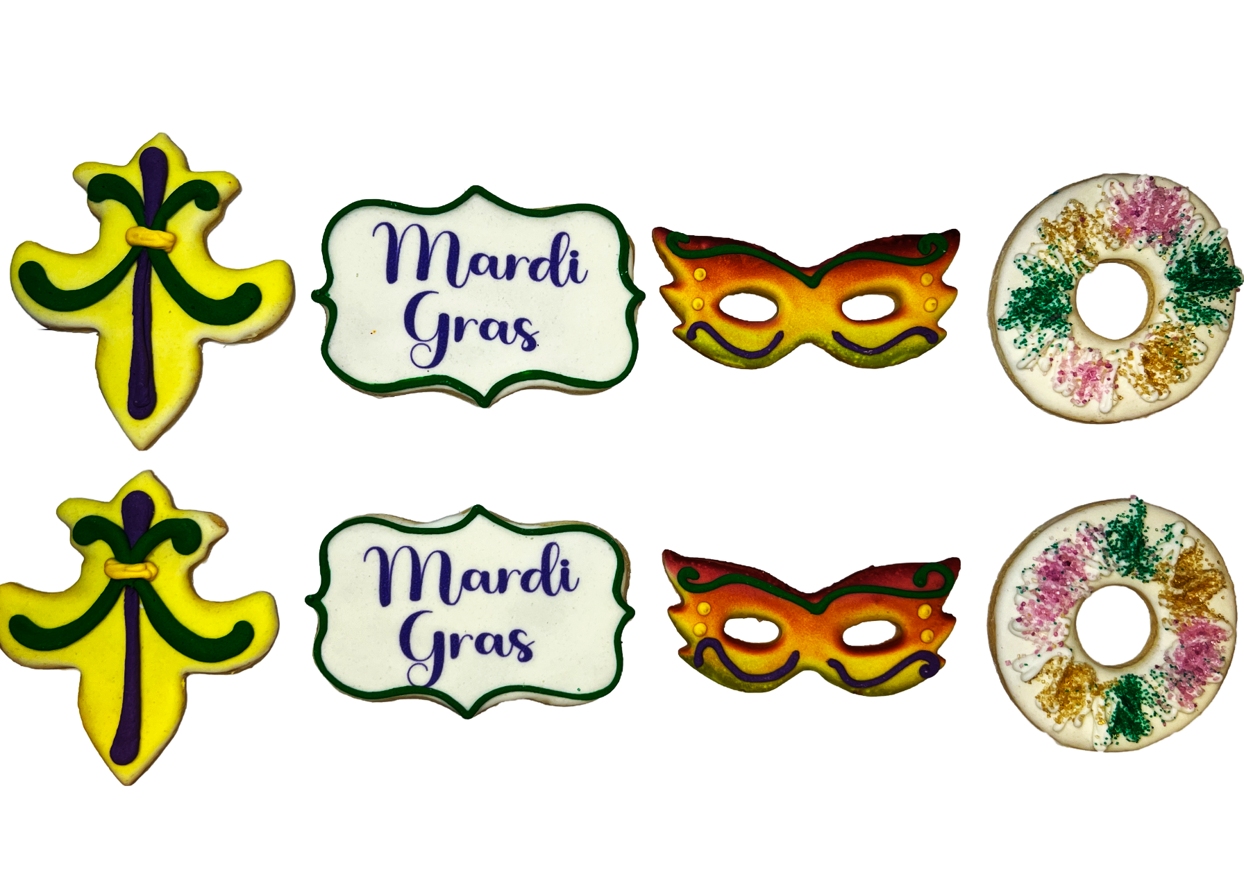 Mardi Gras Cookies-EventCateringHouston.com