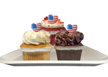 Patriotic Themed Cupcakes-EventCateringHouston.com