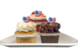 Patriotic Themed Cupcakes-EventCateringHouston.com