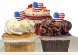 Patriotic Themed Cupcakes-EventCateringHouston.com