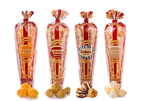 Popcornopolis Gourmet Popcorn Cones-EventCateringHouston.com