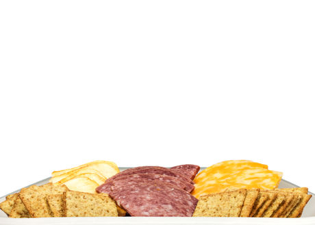 Salami, Cheese, and Wheat Crisps Snack Tray-EventCateringHouston.com