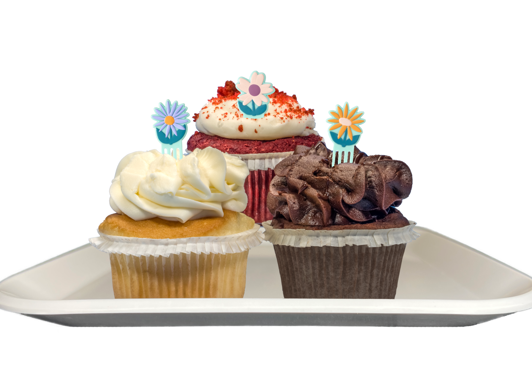 Spring Themed Cupcakes-EventCateringHouston.com