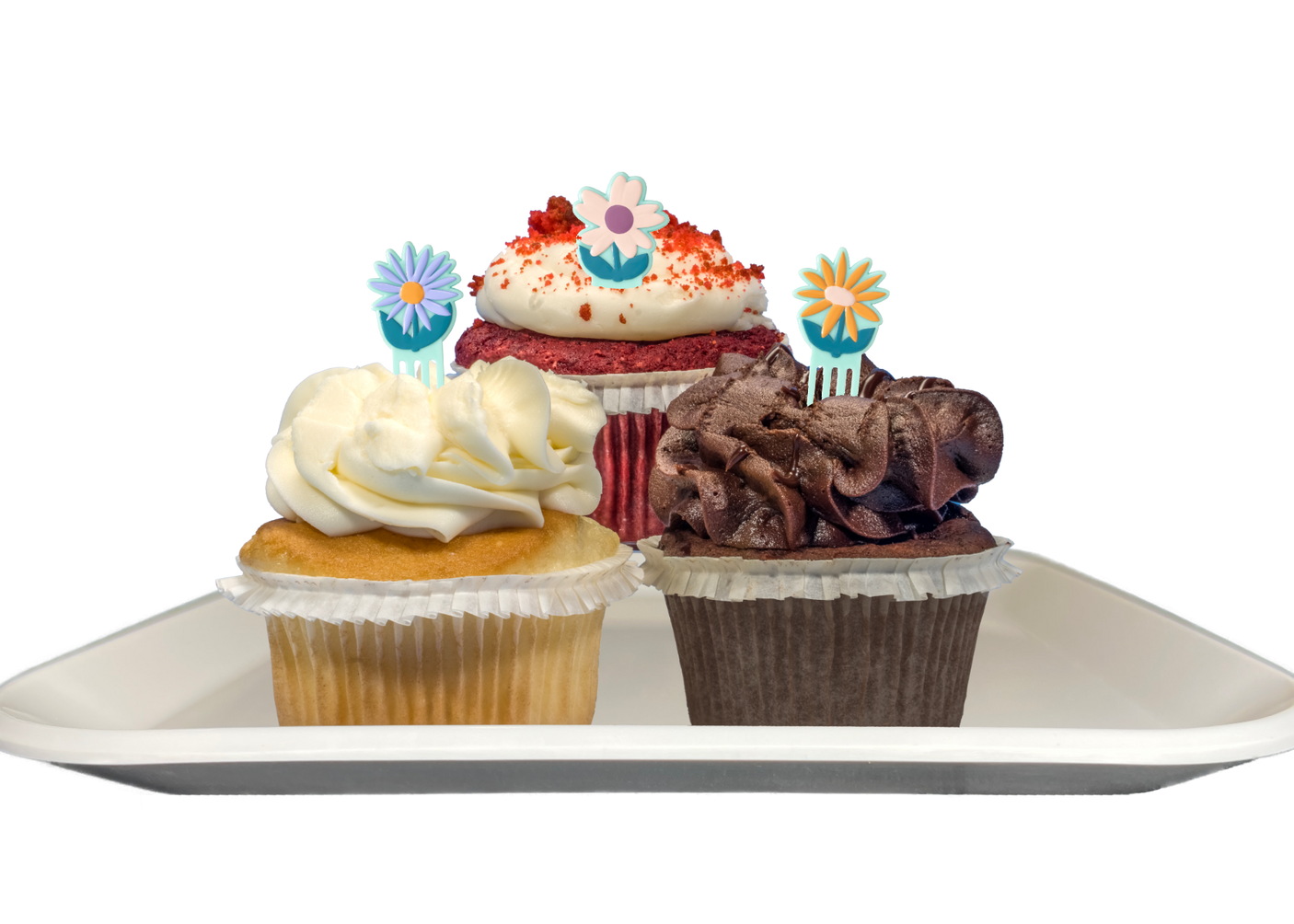 Spring Themed Cupcakes-EventCateringHouston.com
