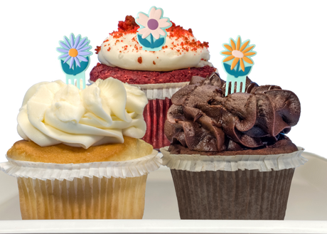 Spring Themed Cupcakes-EventCateringHouston.com