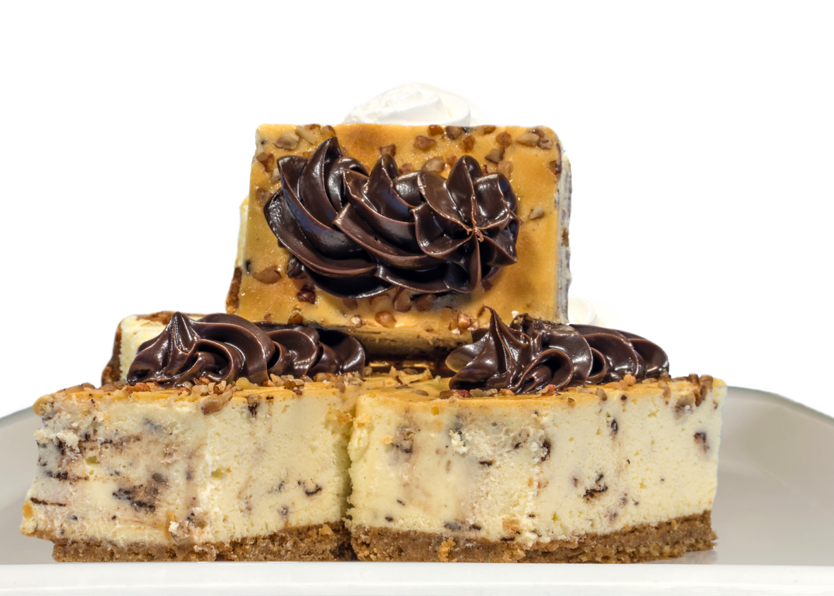 Turtle Cheesecake Squares-EventCateringHouston.com